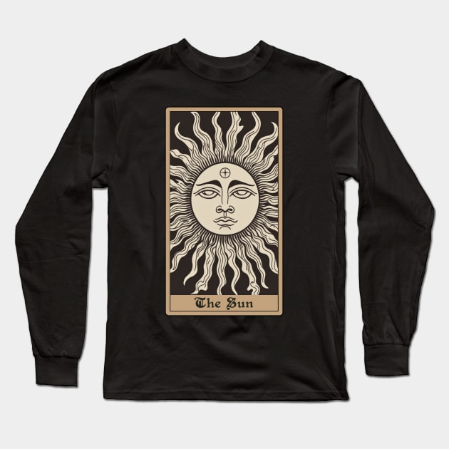 The Sun Tarot Card Long Sleeve T-Shirt by Of Smoke & Soil